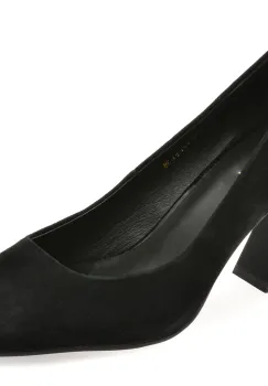 Pantofi eleganti EPICA negri, 5413, din piele intoarsa imagine