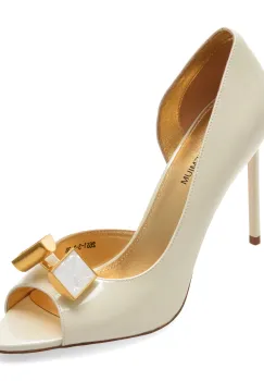 Pantofi eleganti EPICA PREMIUM albi, 2651, din piele naturala lacuita imagine