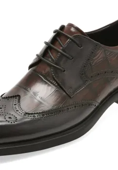 Pantofi eleganti EPICA PREMIUM maro, TMA107, din piele naturala imagine