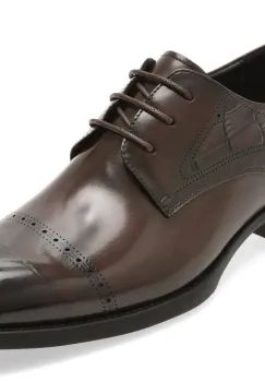 Pantofi eleganti EPICA PREMIUM maro, TMA145, din piele naturala imagine