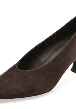 Pantofi eleganti EPICA PREMIUM maro, X2626, din piele intoarsa imagine