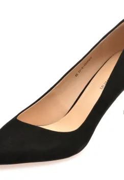 Pantofi eleganti EPICA PREMIUM negri, 23933, din piele intoarsa imagine