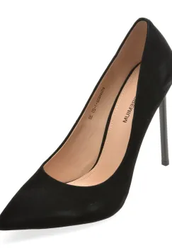 Pantofi eleganti EPICA PREMIUM negri, 249836, din piele intoarsa imagine