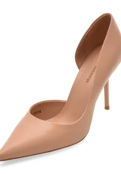 Pantofi eleganti EPICA PREMIUM nude, 25255, din piele naturala imagine