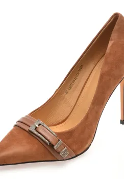 Pantofi eleganti FLAVIA PASSINI maro, 4A212, din piele intoarsa imagine