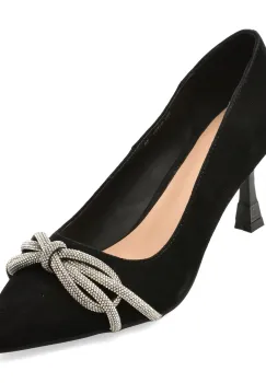 Pantofi eleganti FLAVIA PASSINI negri, Q1757, din piele intoarsa imagine