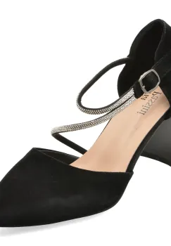 Pantofi eleganti FLAVIA PASSINI negri, V1822, din piele intoarsa imagine