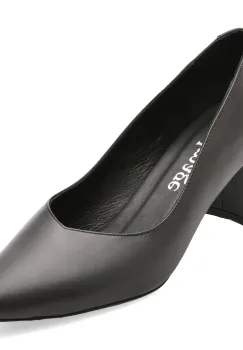 Pantofi eleganti IMAGE negri, 1065, din piele naturala imagine