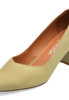 Pantofi eleganti IMAGE verzi, 1065, din piele naturala imagine