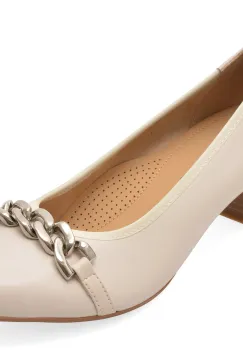 Pantofi eleganti KARISMA bej, JI60009, din piele naturala imagine