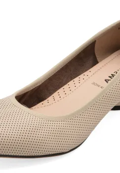 Pantofi eleganti KARISMA bej, JY40005, din piele naturala imagine