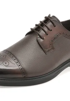 Pantofi eleganti OTTER maro, 30008, din piele naturala imagine