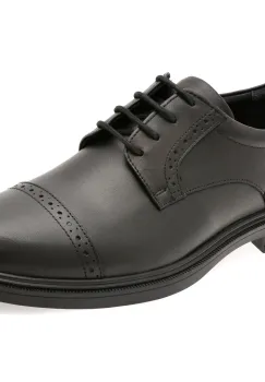 Pantofi eleganti OTTER negri, A63, din piele naturala imagine