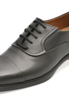 Pantofi eleganti OTTER negri, E301, din piele naturala imagine