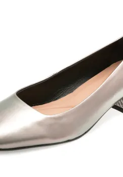Pantofi EPICA argintii, 1135845, din piele naturala imagine
