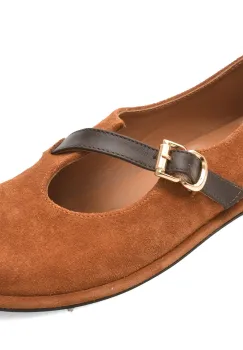 Pantofi EPICA maro, 2184053, din piele intoarsa imagine