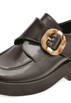 Pantofi EPICA maro, 4842521, din piele naturala imagine