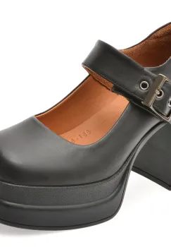 Pantofi EPICA negri, 19994, din piele naturala imagine