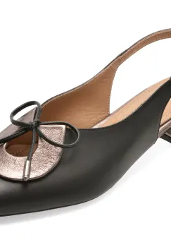 Pantofi EPICA negri, 669B753, din piele naturala imagine