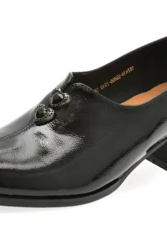 Pantofi EPICA negri, EB896, din piele naturala lacuita imagine