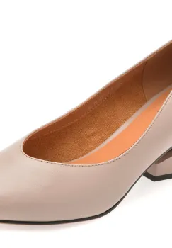 Pantofi EPICA nude, E22971, din piele naturala imagine