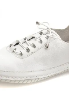 Pantofi EVIDA albi, EV2913, din piele naturala imagine