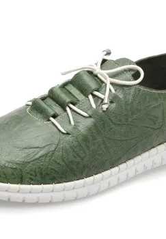 Pantofi EVIDA verzi, EV2901, din piele naturala imagine