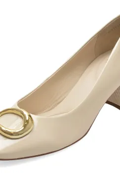 Pantofi FLAVIA PASSINI albi, 1203879, din piele naturala lacuita imagine