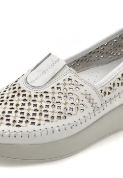 Pantofi FLAVIA PASSINI albi, 2712L, din piele naturala imagine