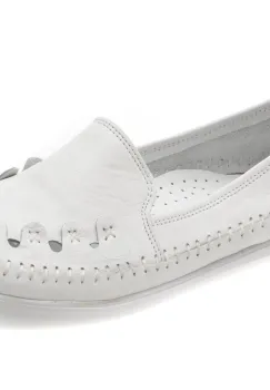 Pantofi FLAVIA PASSINI albi, 429, din piele naturala imagine