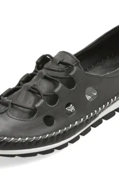 Pantofi FLAVIA PASSINI negri, 115, din piele naturala imagine