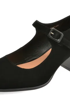 Pantofi FLAVIA PASSINI negri, 58865, din piele intoarsa imagine