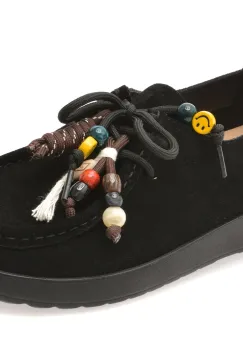 Pantofi FLAVIA PASSINI negri, 9201, din piele intoarsa imagine