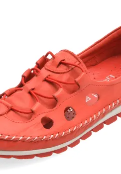 Pantofi FLAVIA PASSINI rosii, 115, din piele naturala imagine