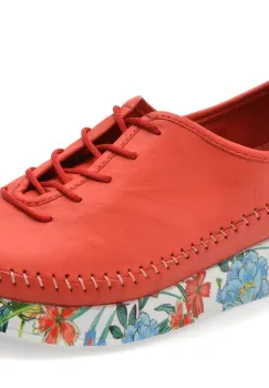 Pantofi FLAVIA PASSINI rosii, 437, din piele naturala imagine