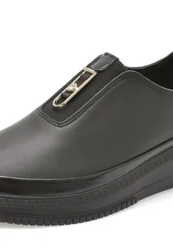 Pantofi GOLD DEER negri, 212628, din piele naturala imagine