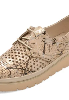 Pantofi GRYXX bej, 146YA24, din piele naturala imagine