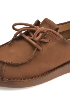 Pantofi GRYXX maro, 8820, din nabuc imagine