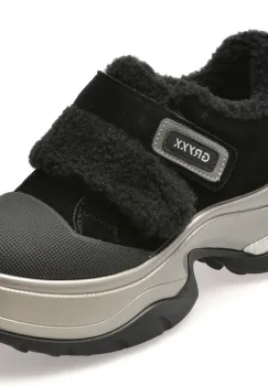 Pantofi GRYXX negri, 1681, din piele intoarsa imagine