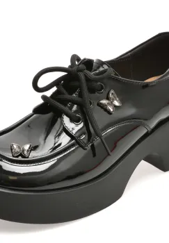 Pantofi GRYXX negri, 5661, din piele naturala lacuita imagine