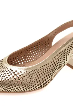 Pantofi IMAGE aurii, 3510081, din piele naturala imagine