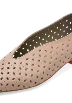 Pantofi IMAGE bej, 16704, din piele naturala imagine