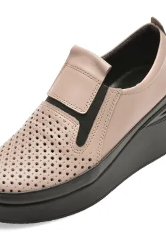 Pantofi IMAGE gri, 1062423, din piele naturala imagine