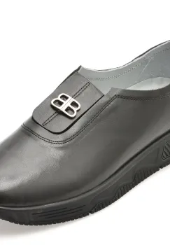 Pantofi IMAGE negri, 1501605, din piele naturala imagine