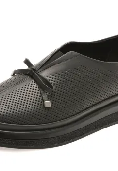 Pantofi IMAGE negri, 5503702, din piele naturala imagine