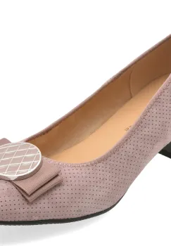 Pantofi KARISMA mov, JI60016, din piele intoarsa imagine