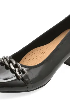 Pantofi KARISMA negri, JI60009, din piele naturala lacuita imagine
