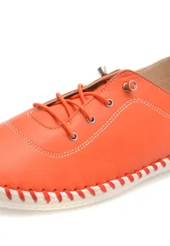 Pantofi LUNAR portocalii, EV30106, din piele naturala imagine