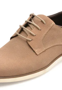 Pantofi OTTER bej, 1099, din nabuc imagine