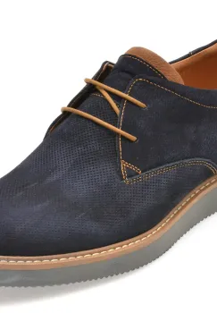 Pantofi OTTER bleumarin, 1088, din nabuc imagine